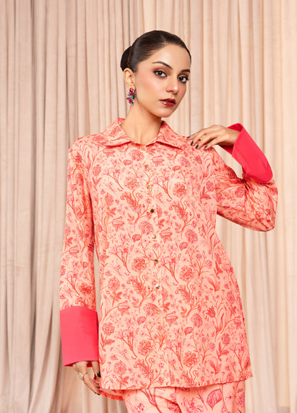 Coral Blush Co-ord Set