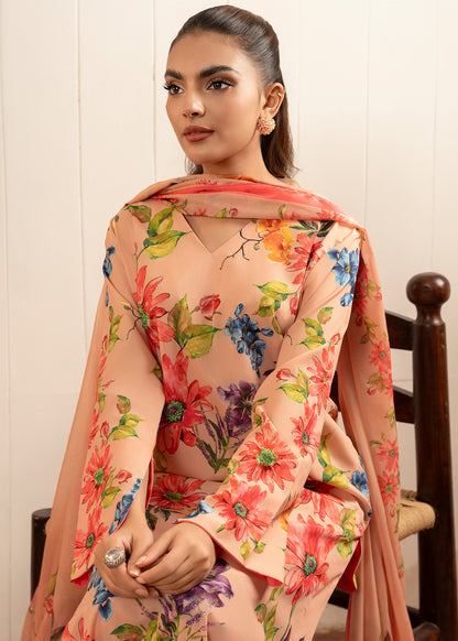 Coral Floral Dress