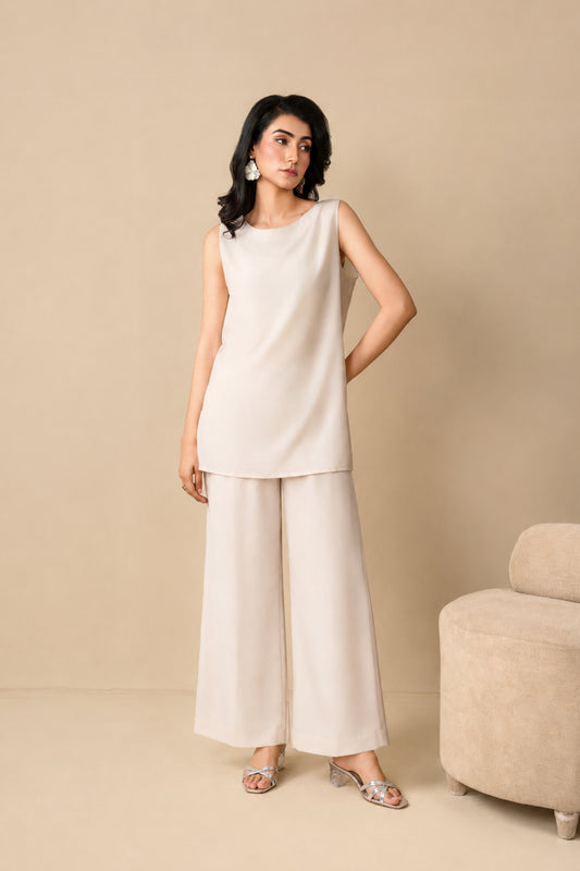 Loose Fit  Pant Off White
