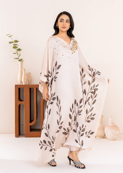 Serene Ivory Kaftan