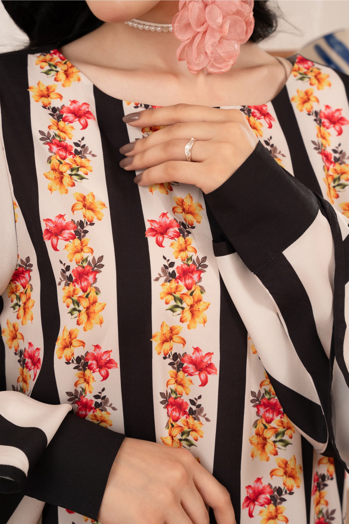 Striped Floral Shirt