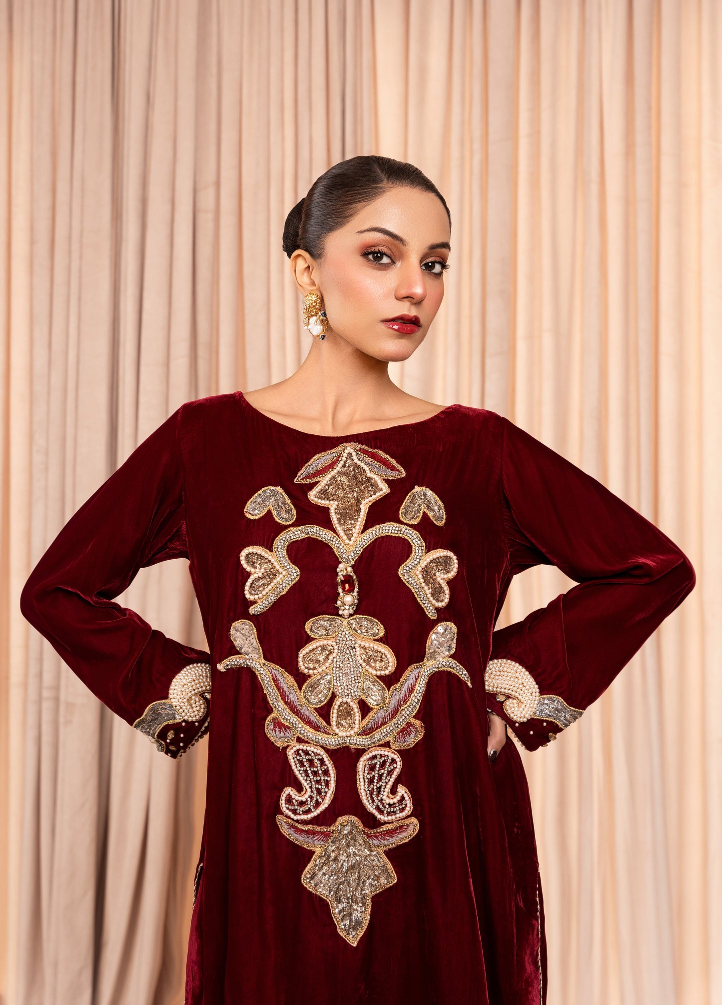 Verina Crimson Dress