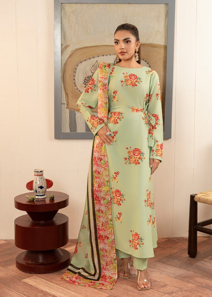 Olive Floral Dress