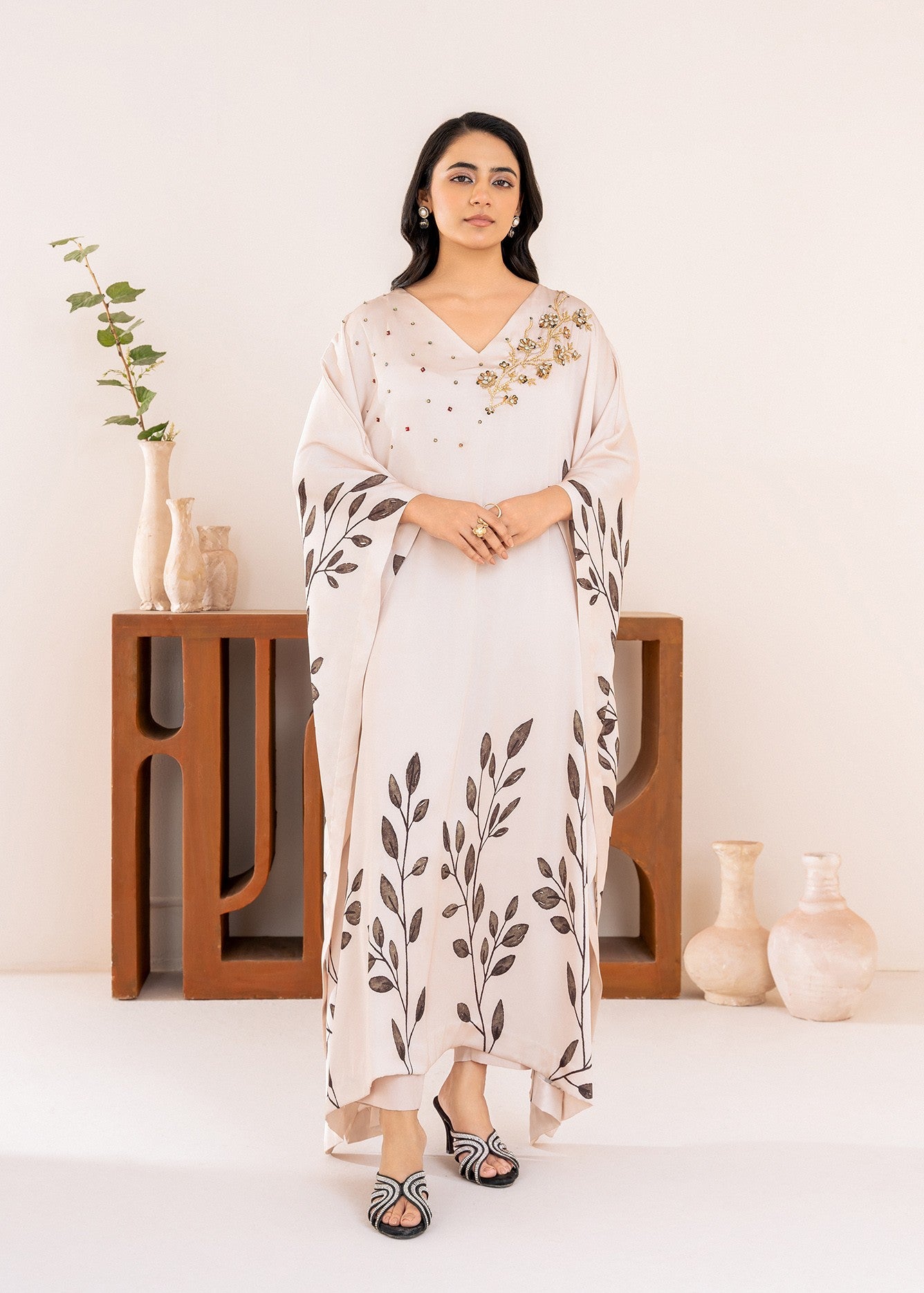 Serene Ivory Kaftan